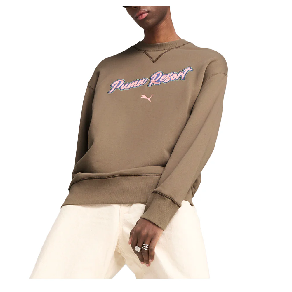Premium Essentials Relaxed Graphic Crew Neck Pullover Sweatshirt - Image 3