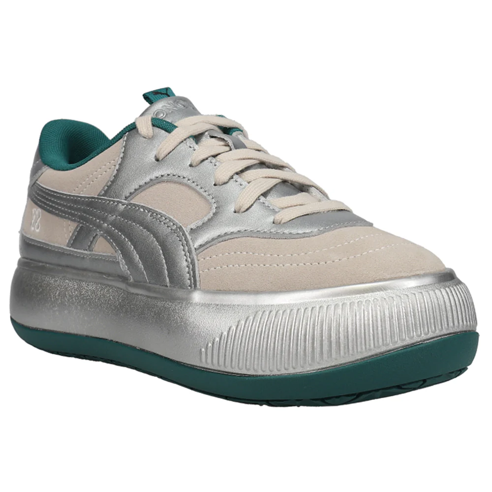 PUMA X PRONOUNCE Suede Mayu 2 Metallic Platform Lace Up Sneakers - Image 2