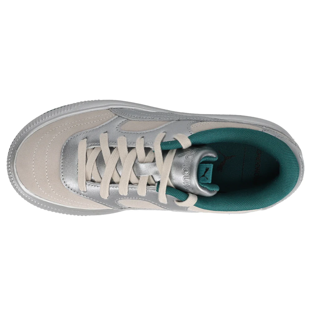 PUMA X PRONOUNCE Suede Mayu 2 Metallic Platform Lace Up Sneakers - Image 4