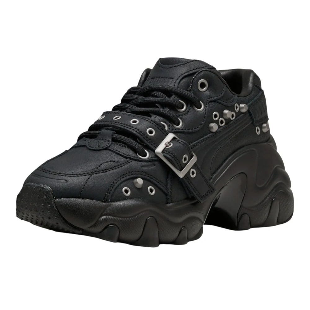 Pulsar Wedge Black Claw Lace Up Sneakers - Image 2