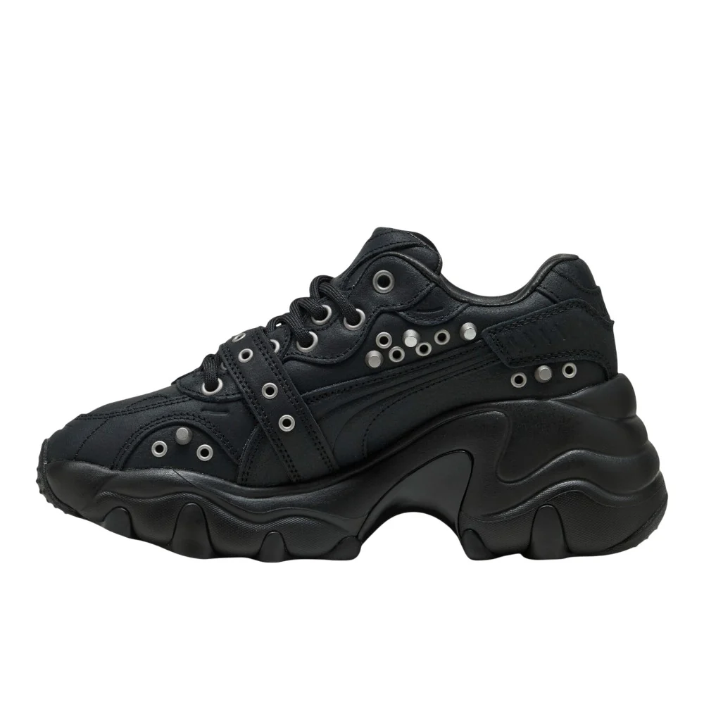 Pulsar Wedge Black Claw Lace Up Sneakers - Image 3