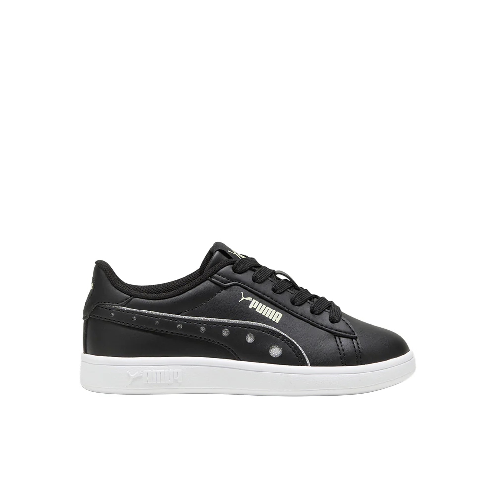 Puma Smash 3.0 Dance Party Glitter Logo Lace Up Sneakers (Little Kid)