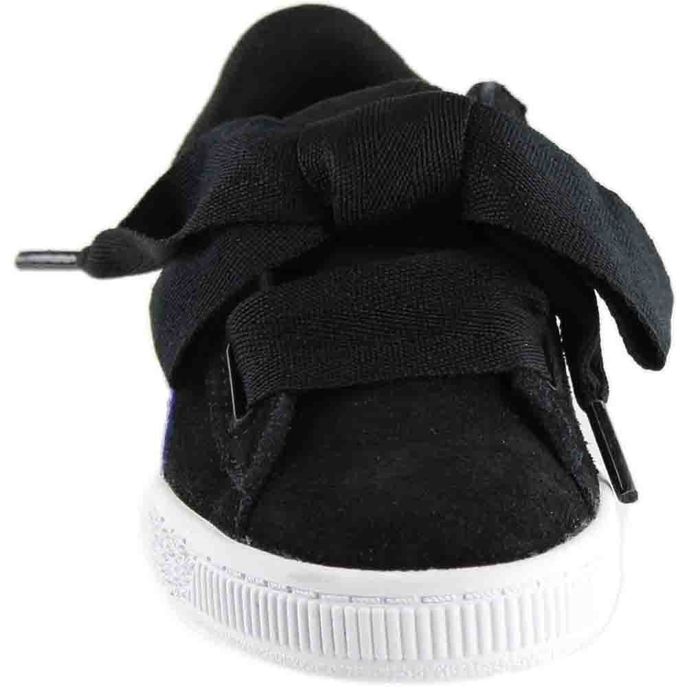 Suede Heart Snake Lace Up Sneakers (Little Kid) - Image 5