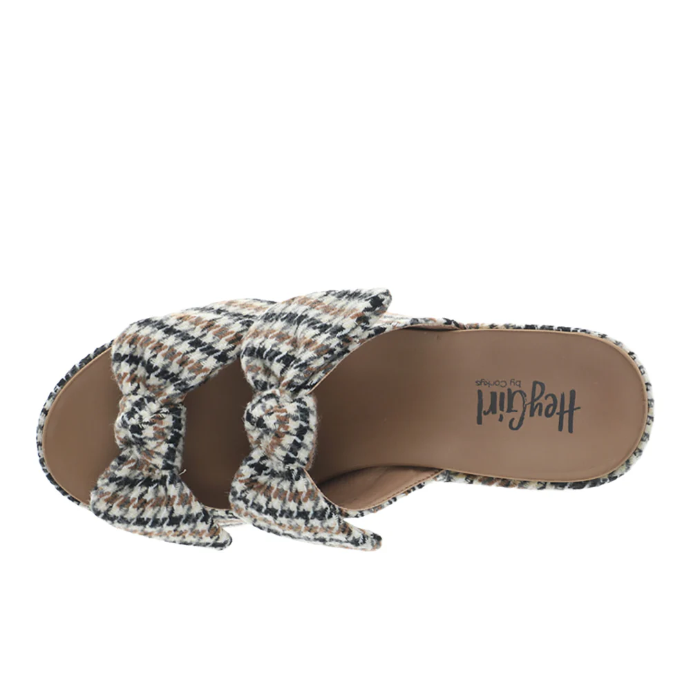 Put A Bow On It Block Heel Wedge Sandals - Image 4