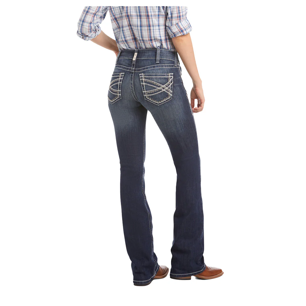 R.E.A.L Mid Rise Stretch Entwined Boot Cut Jeans - Image 4