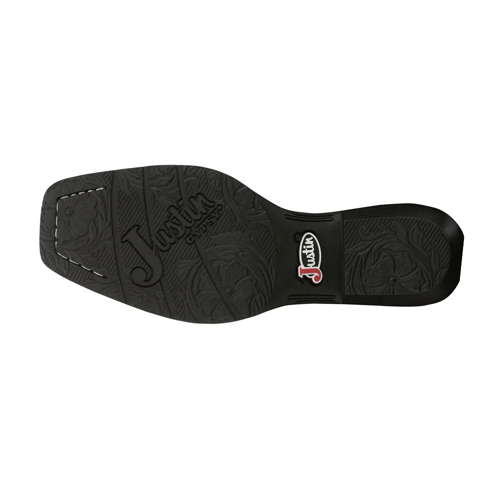 Rae Midnight Embroidered Square Toe Pull On Cowboy Boots - Image 5