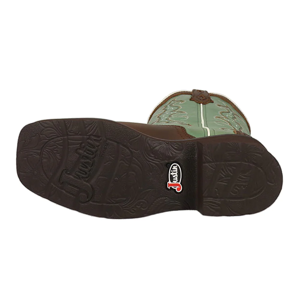 Raya Embroidered Square Toe Pull On Cowboy Boots - Image 5