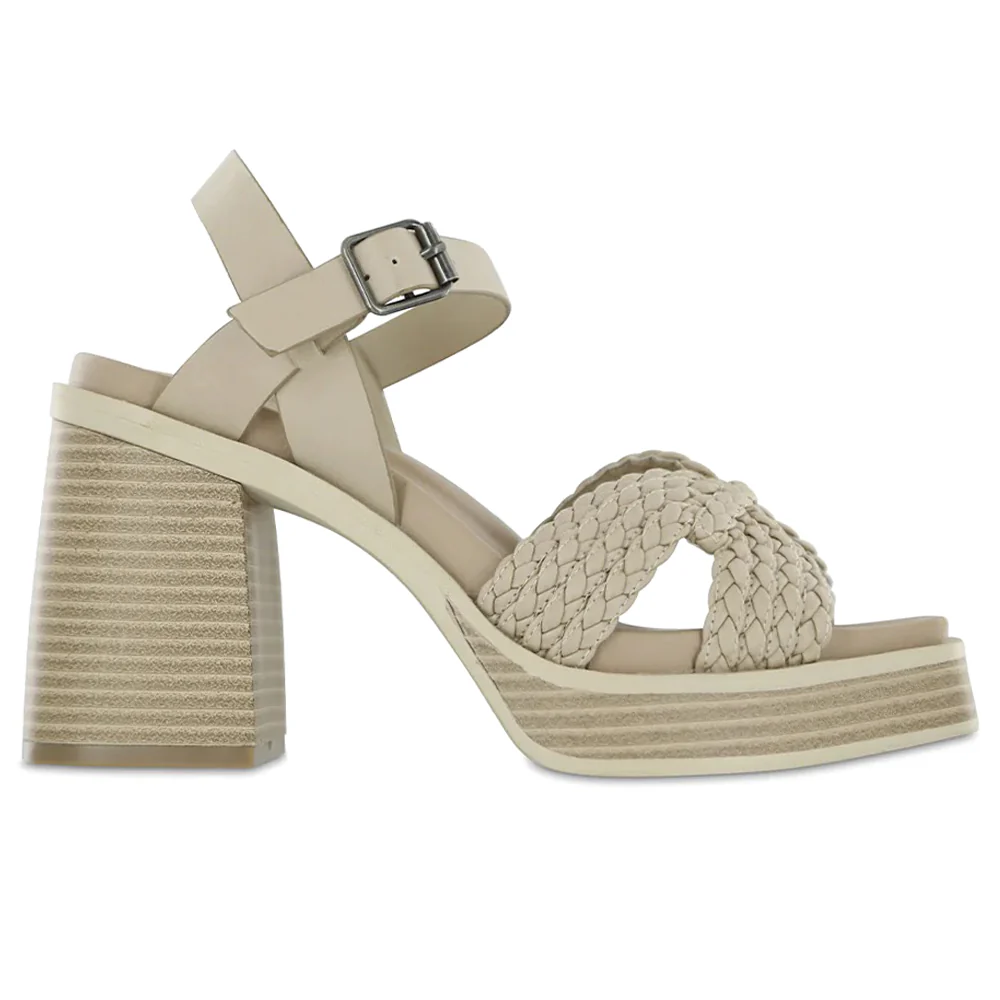 Rayan Braided Platform Block Heel Sandals