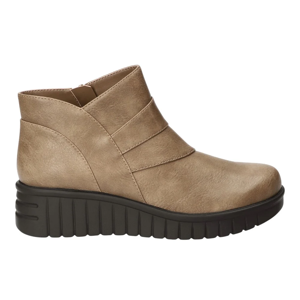 Rayleen Platform Ankle Round Toe Zippered Booties