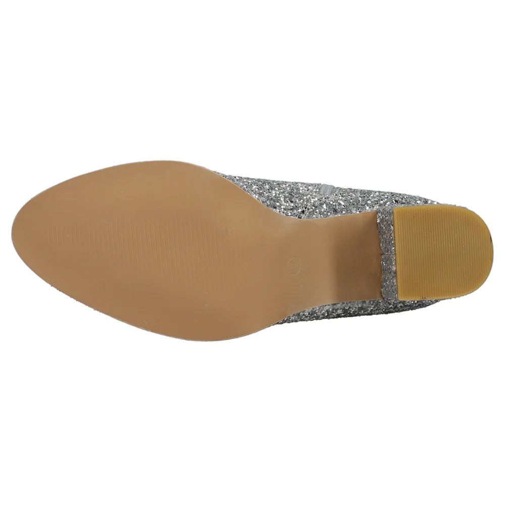 Razzle Dazzle Glitter Round Toe Zippered Booties - Image 5
