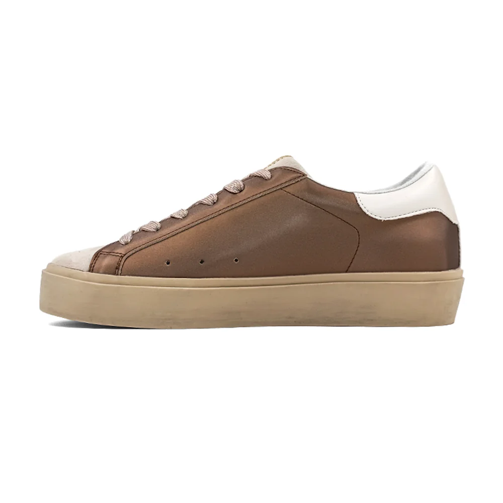 Reba Metallic Lace Up Platform Sneakers - Image 3