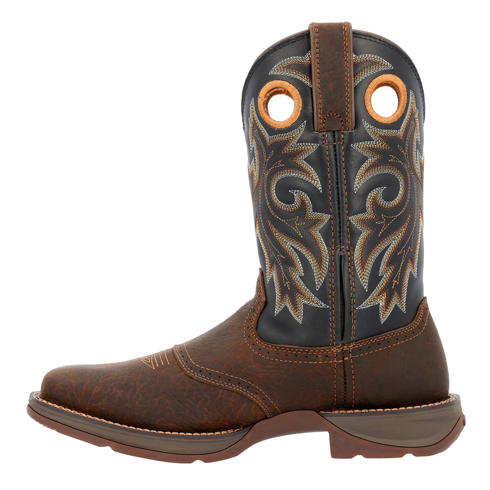Rebel Saddle Up Pull On Square Toe Cowboy Boots - Image 3