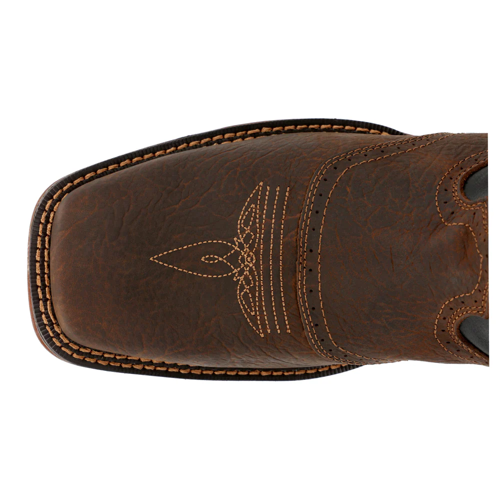 Rebel Saddle Up Pull On Square Toe Cowboy Boots - Image 4