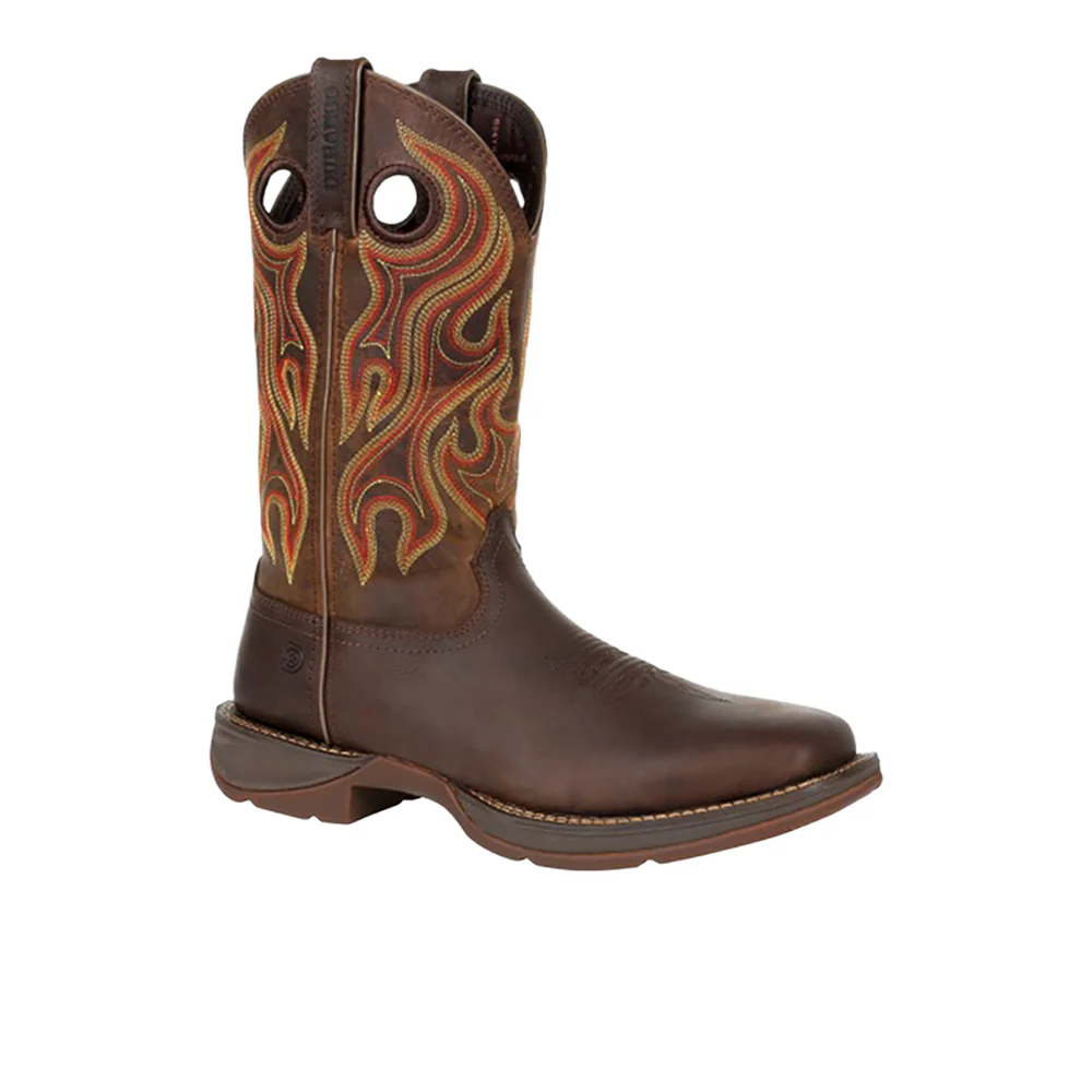 Rebel Pull On Square Toe Cowboy Boots - Image 2