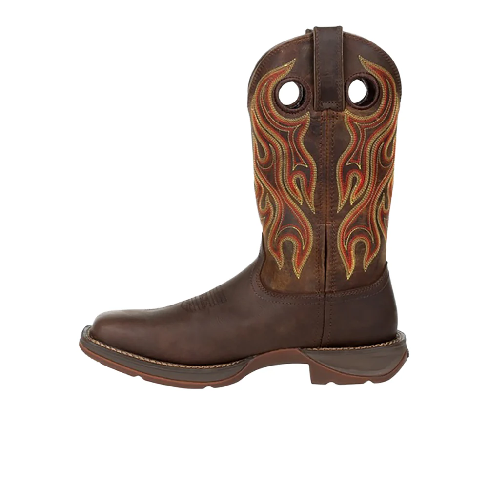 Rebel Pull On Square Toe Cowboy Boots - Image 3