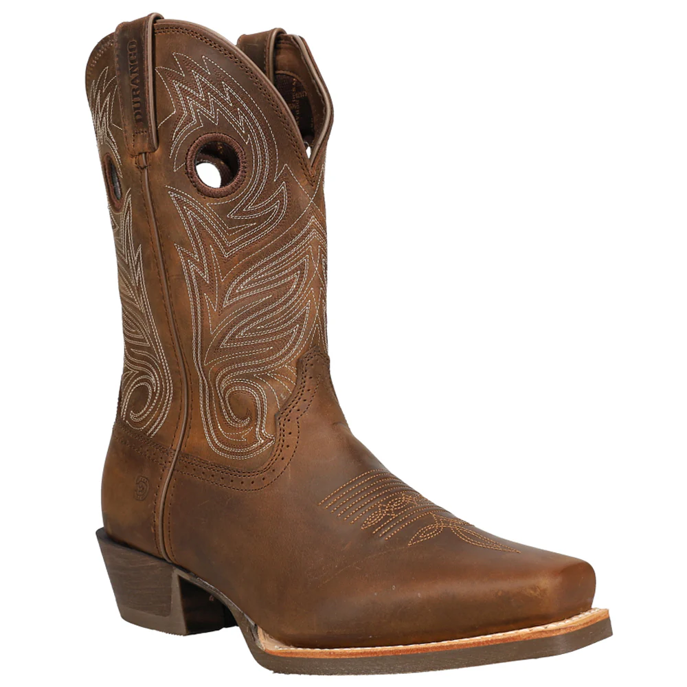 Rebel Pro Rugged Tan Square Toe Cowboy Boots - Image 2