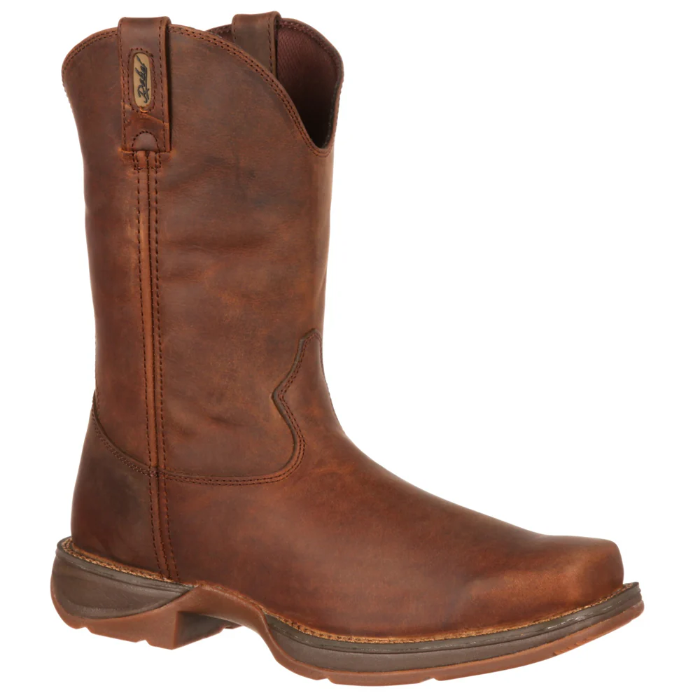 Rebel Pull On 11 Inch Square Toe Cowboy Boots - Image 2