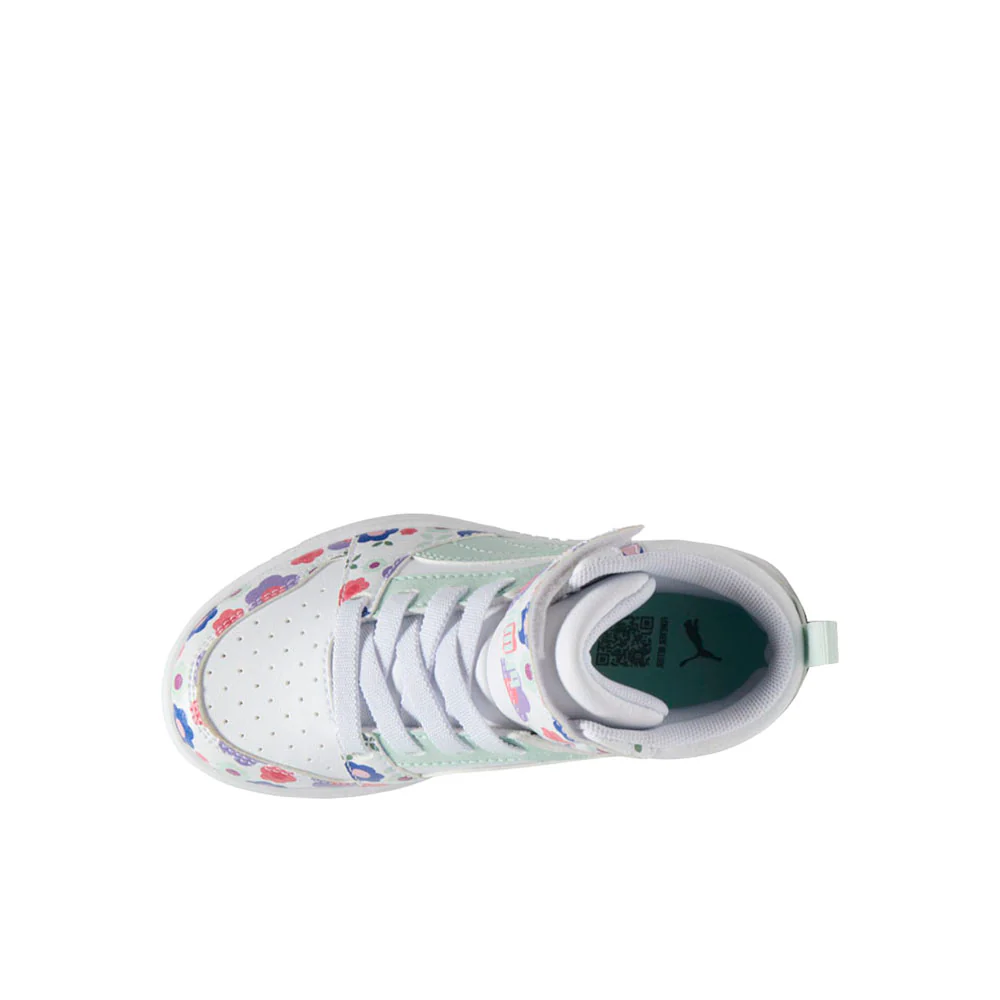 Rebound V6 Flower Floral High Top Sneakers (Little Kid) - Image 4