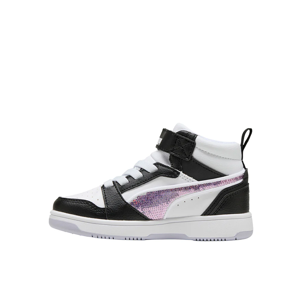 Rebound V6 Mid Top Sequins Slip On Sneakers (Little Kid) - Image 3