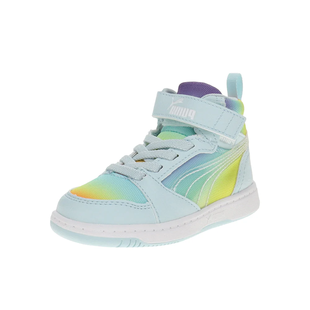 Rebound V6 Rainbow High Top Sneakers (Toddler) - Image 2