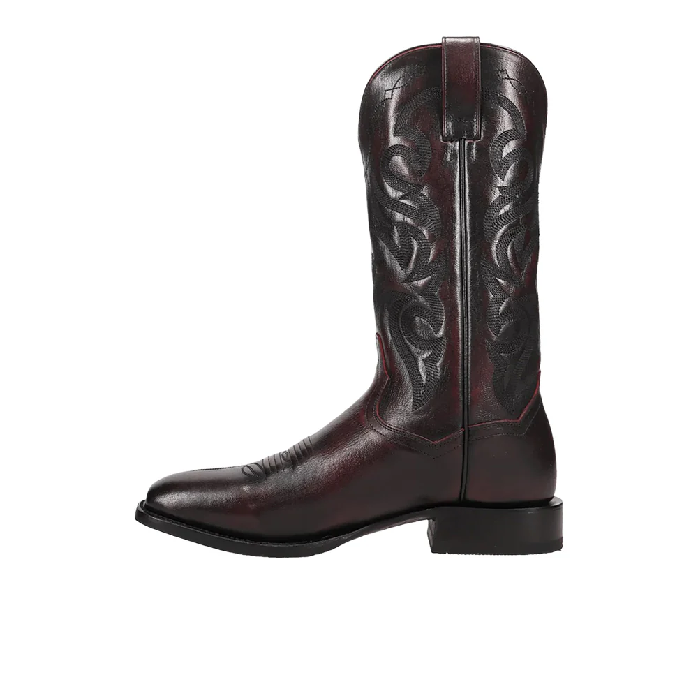 Remington Embroidered Pull On Square Toe Cowboy Boots - Image 3