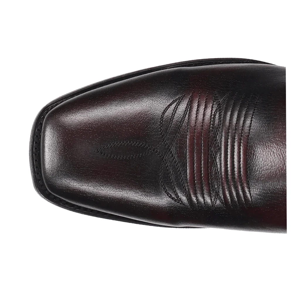 Remington Embroidered Pull On Square Toe Cowboy Boots - Image 4