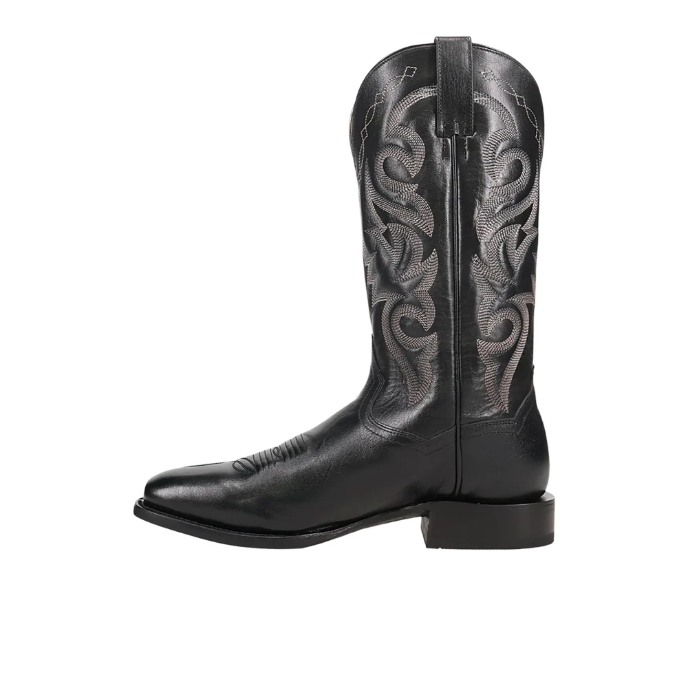 Remington Embroidered Pull On Square Toe Cowboy Boots - Image 3
