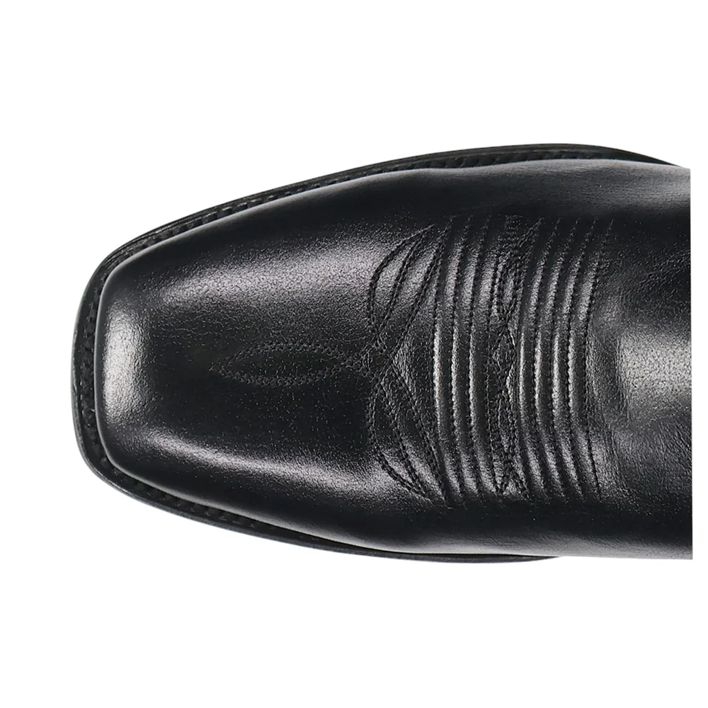 Remington Embroidered Pull On Square Toe Cowboy Boots - Image 4