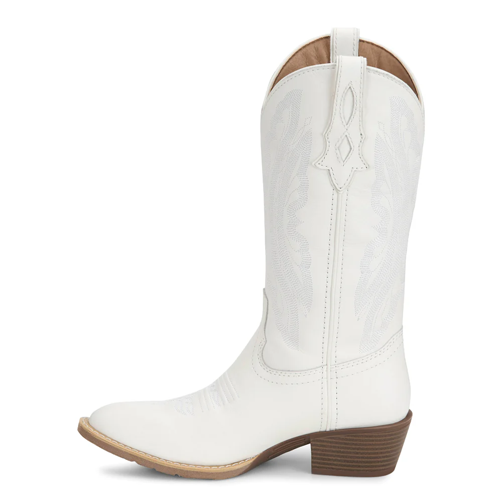 Renie Embroidered Round Toe Pull On Cowboy Boots - Image 3