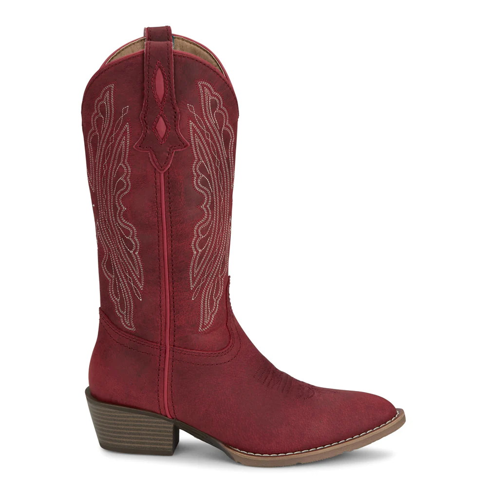 Renie Embroidered Round Toe Pull On Cowboy Boots