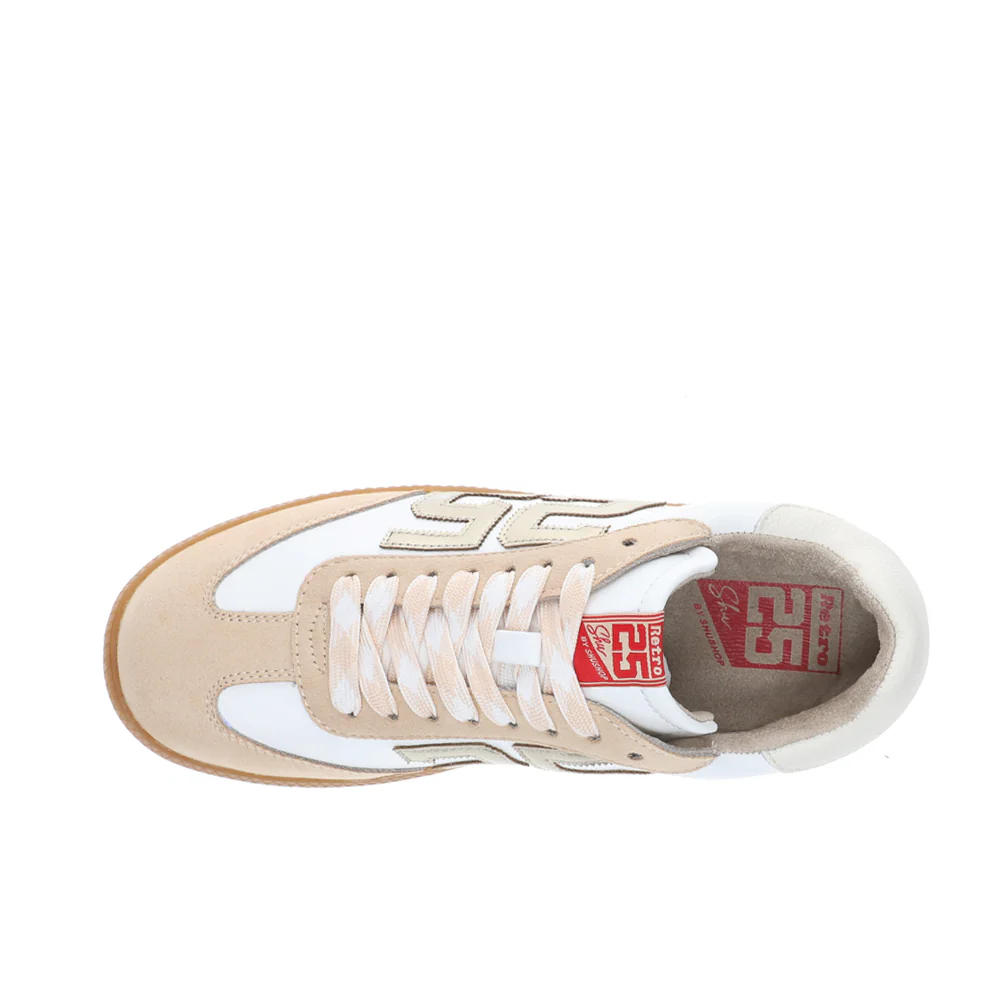 Retro 25 Metallic Lace Up Sneakers - Image 4