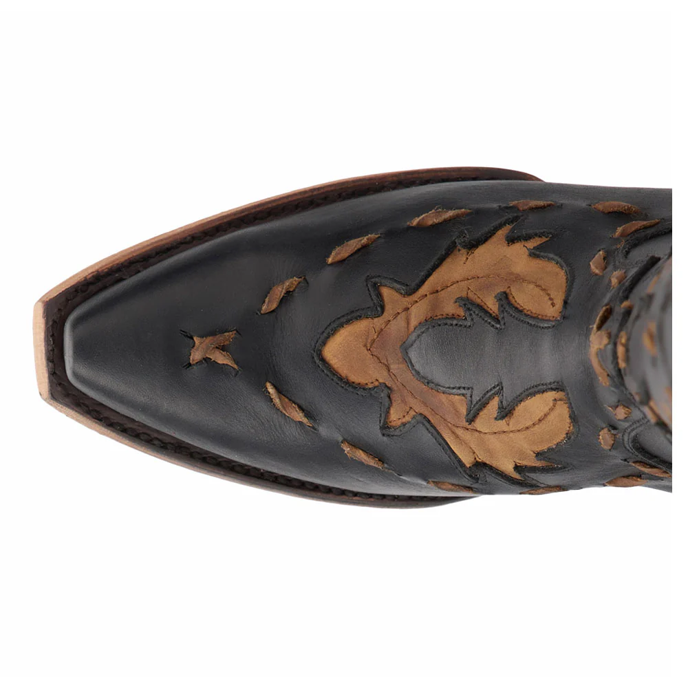 Reverie Knee High Corset Embroidered Tooled Inlay Snip Toe Cowboy Boot - Image 4