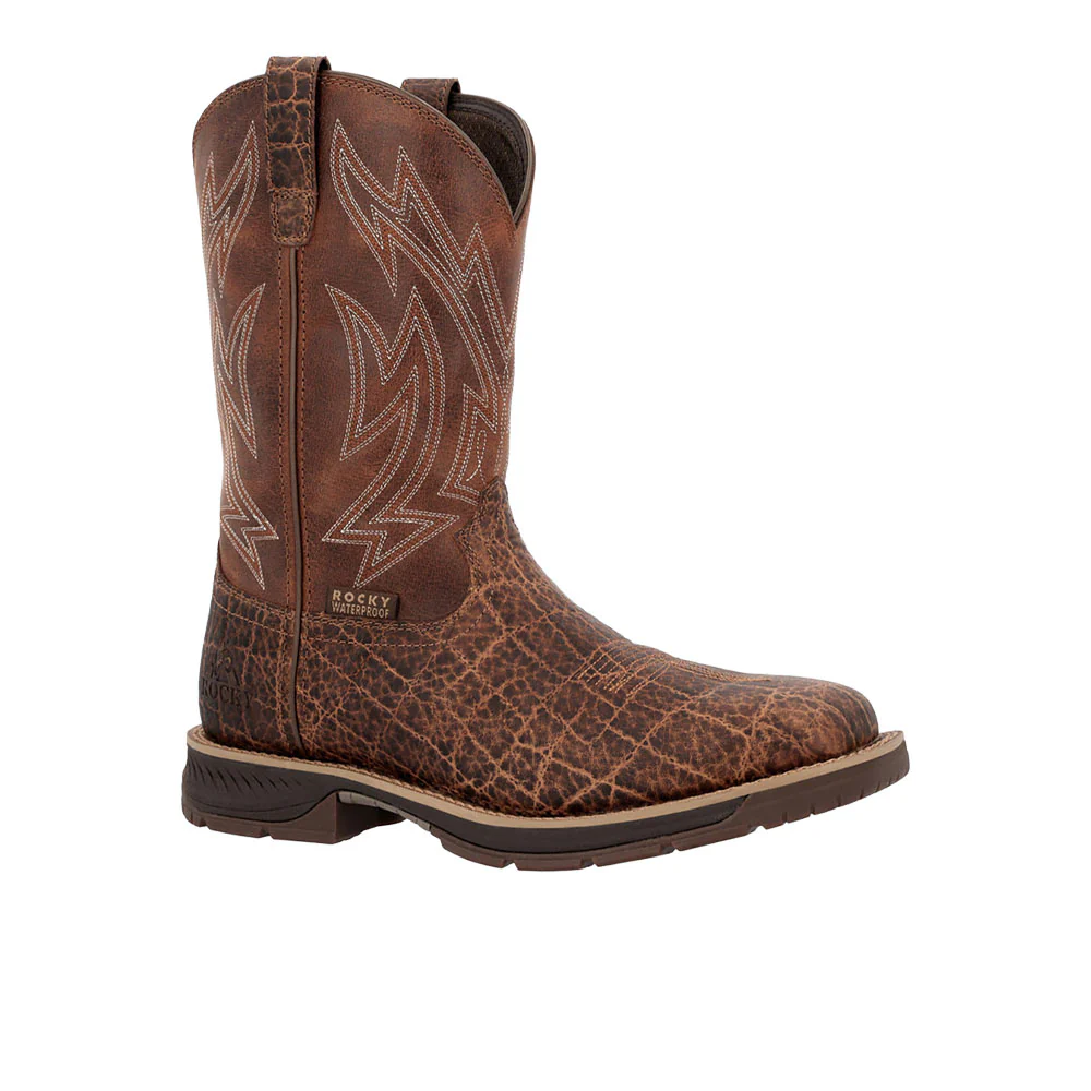 Ride LTE Embroidered Pull On Electrical Hazard Round Toe Work Boots - Image 2
