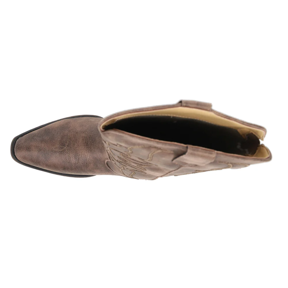 Riley Flextra Cord Embroidered Snip Toe Cowboy Boots - Image 4
