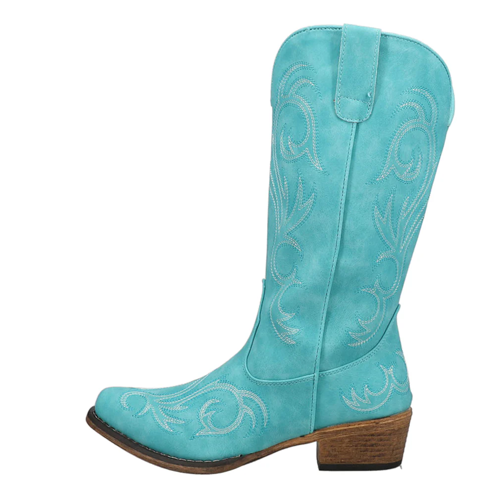 Riley Embroidered Snip Toe Cowboy Boots - Image 3