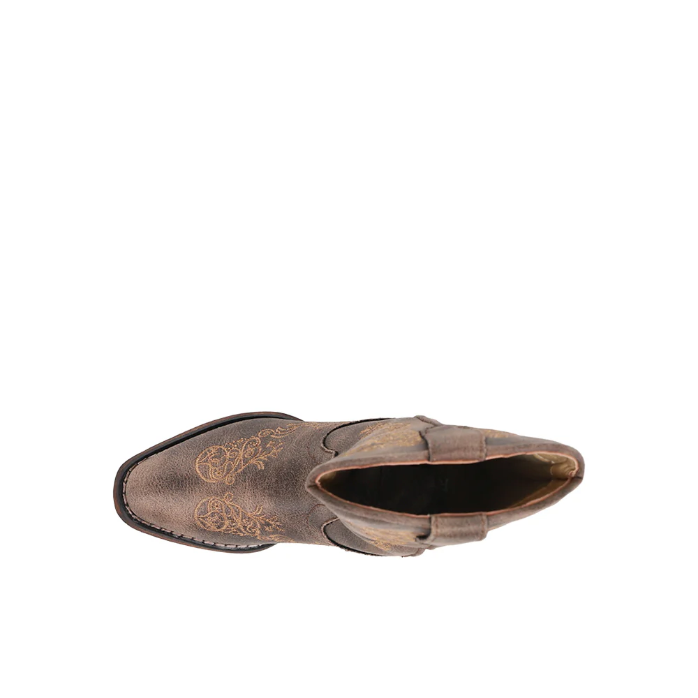 Riley Scroll Snip Toe Cowboy Boots (Little Kid) - Image 4