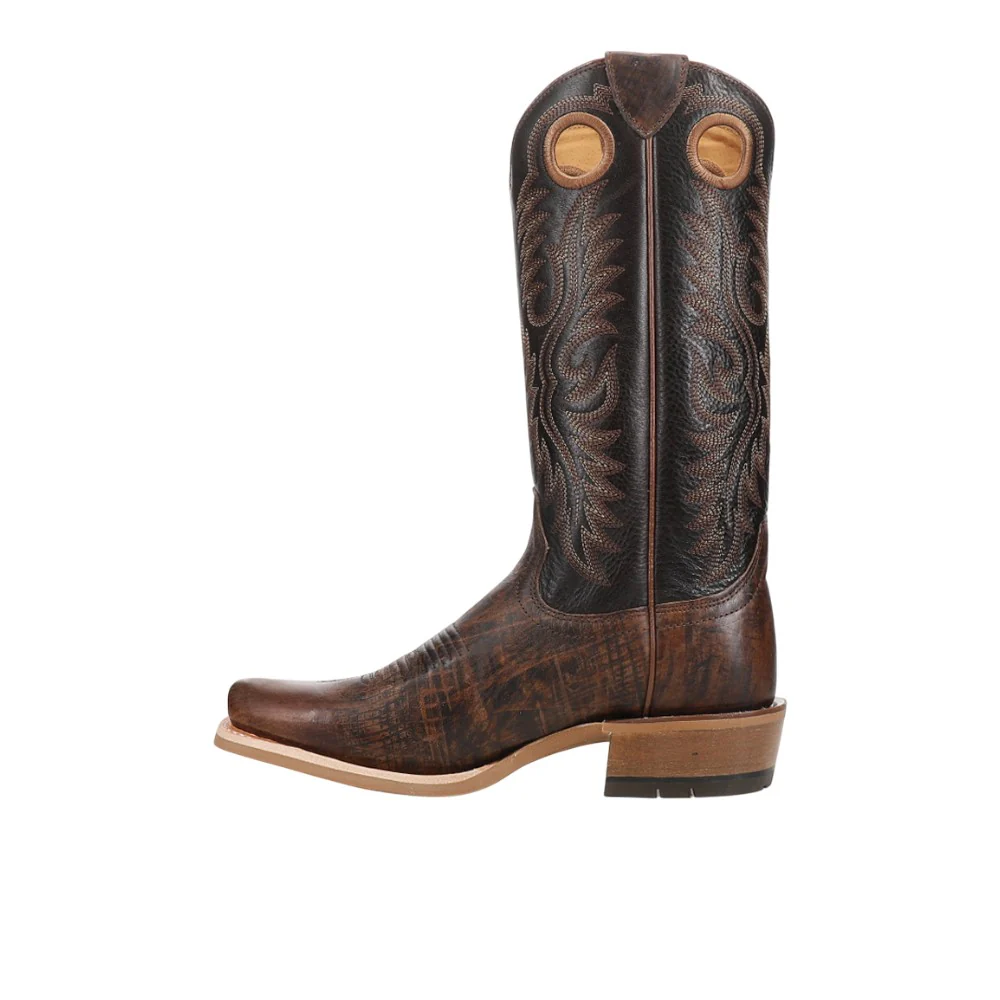 Ringer Embroidered Square Toe Pull On Cowboy Boots - Image 3