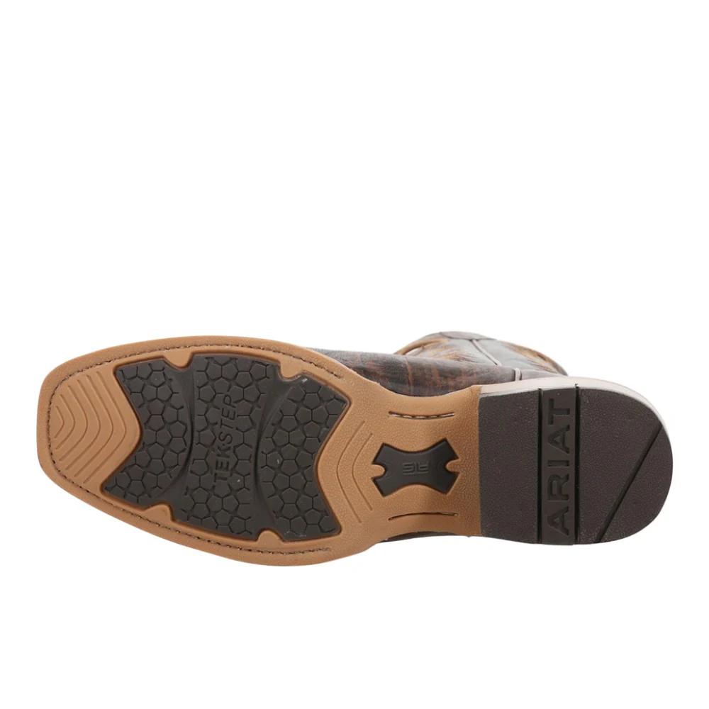 Ringer Embroidered Square Toe Pull On Cowboy Boots - Image 5