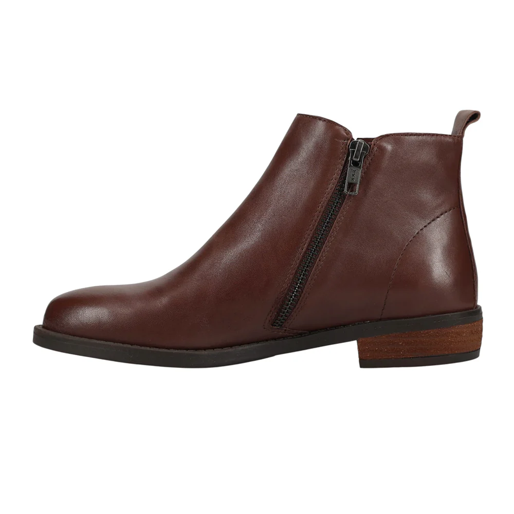 Risy Double Round Toe Chelsea Zippered Booties - Image 3