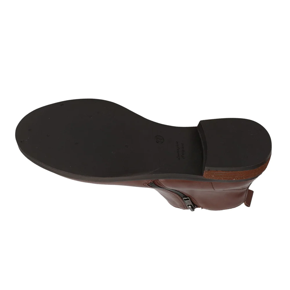 Risy Double Round Toe Chelsea Zippered Booties - Image 5