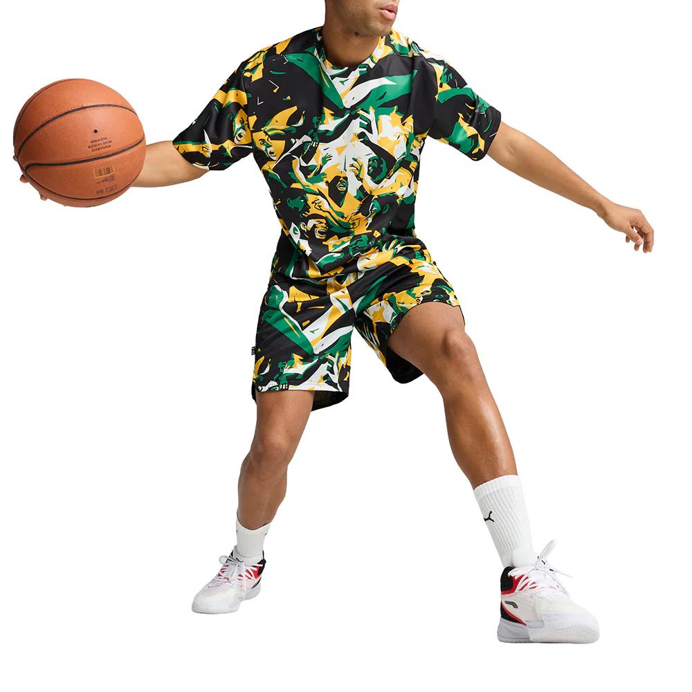Rival Rage Relaxed Fit Graphic Basketball Crew Neck Short Sleeve T-Shirt - Image 5