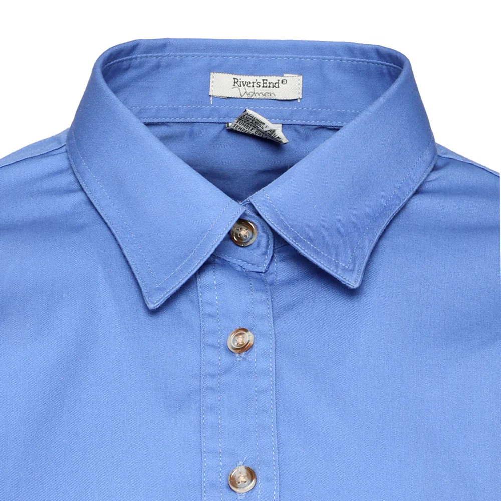 EZCare Woven Long Sleeve Button Up Shirt - Image 3