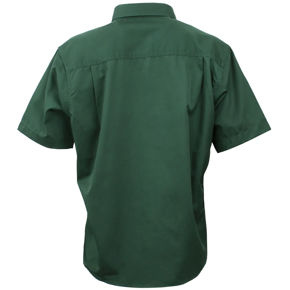 EZCare Woven Collared Short Sleeve Button Up Shirt - Image 2