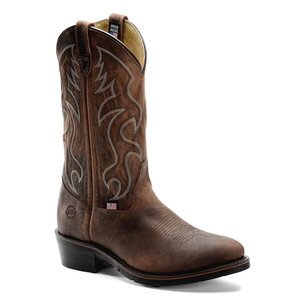 Robert Ag7 Embroidered 12 Inch Slip Resistant Soft Toe Work Boots - Image 2