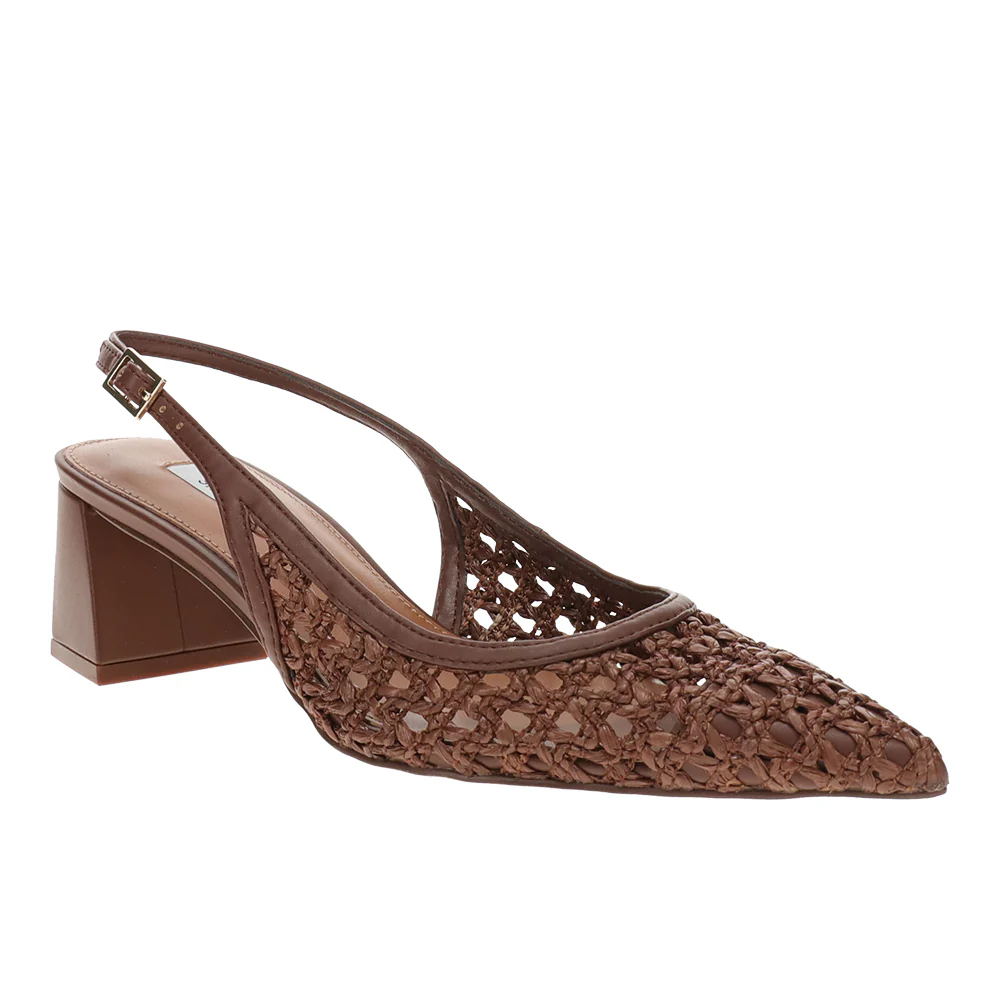 Robyn Flared Block Heel Slingback Pumps - Image 2