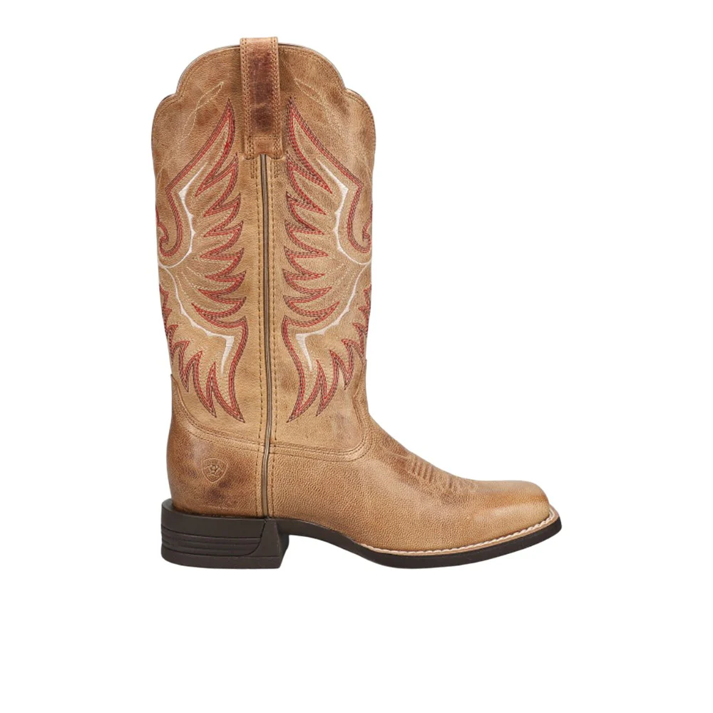 Rockdale Embroidered Square Toe Cowboy Boots