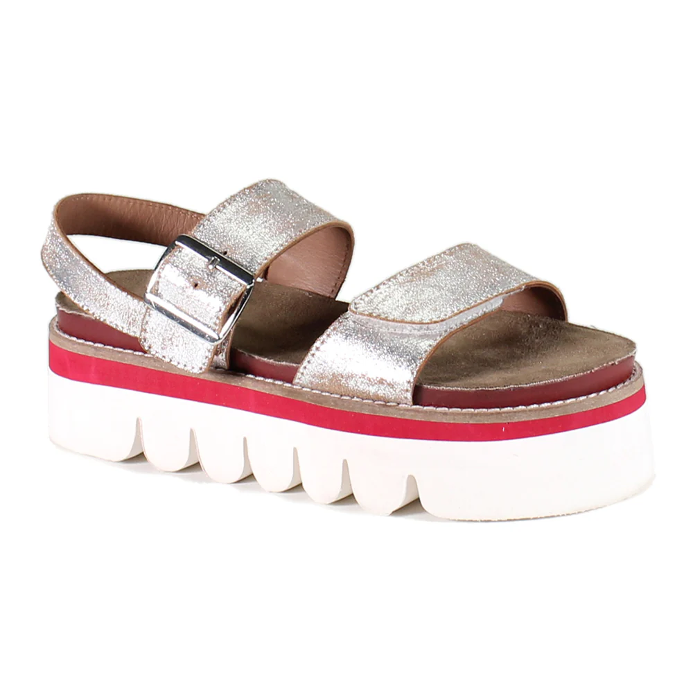 Roly Poly Metallic Platform Sandals - Image 2