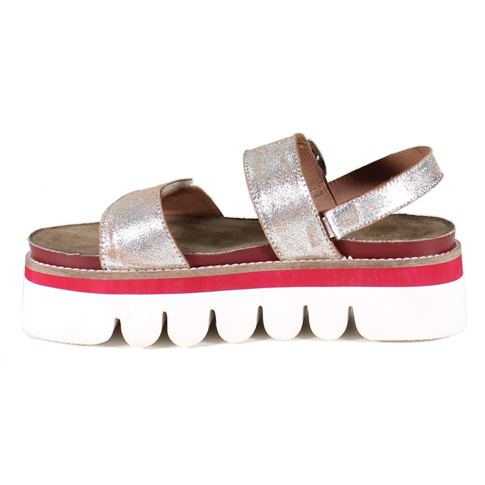 Roly Poly Metallic Platform Sandals - Image 3