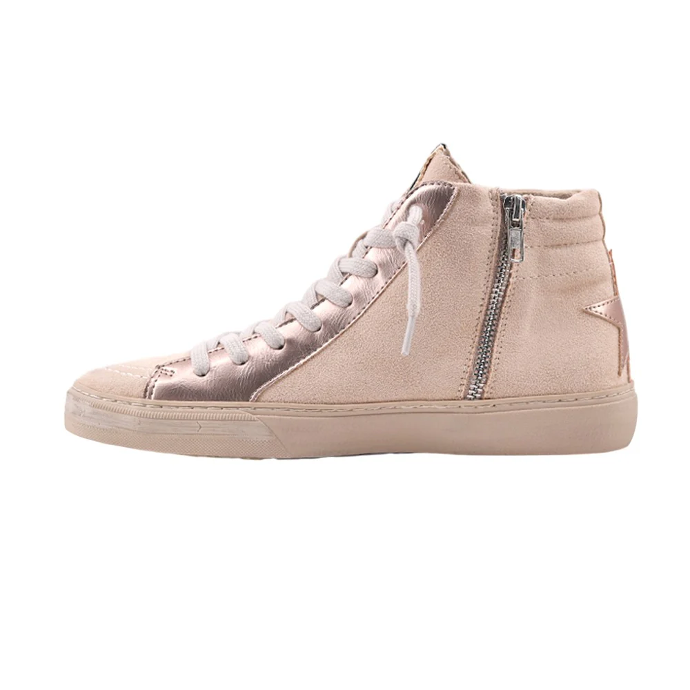 Rooney Glitter High Top Lace Up Sneakers - Image 3