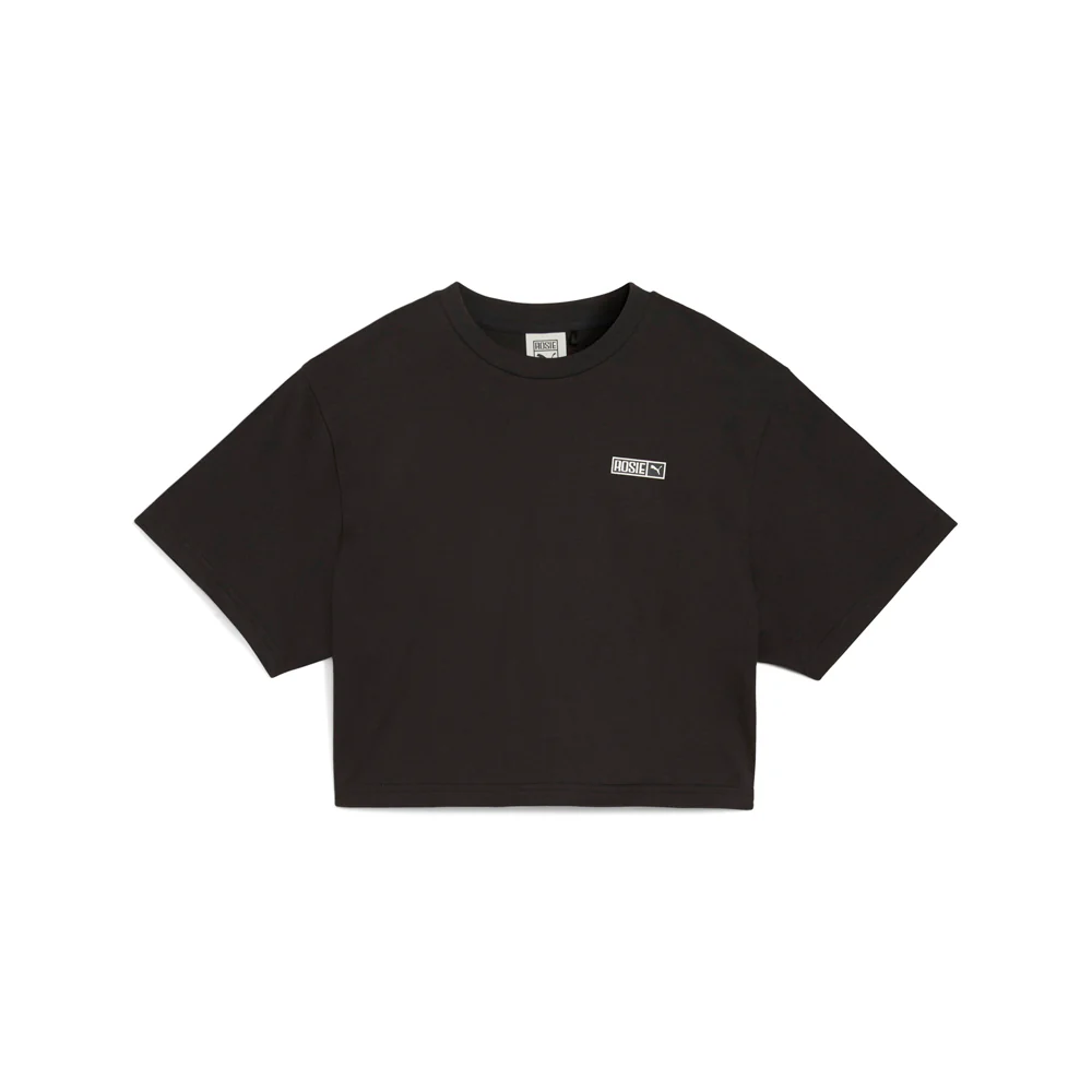 PUMA X ROSE Relaxed Logo Crew Neck Short Sleeve T-Shirt
